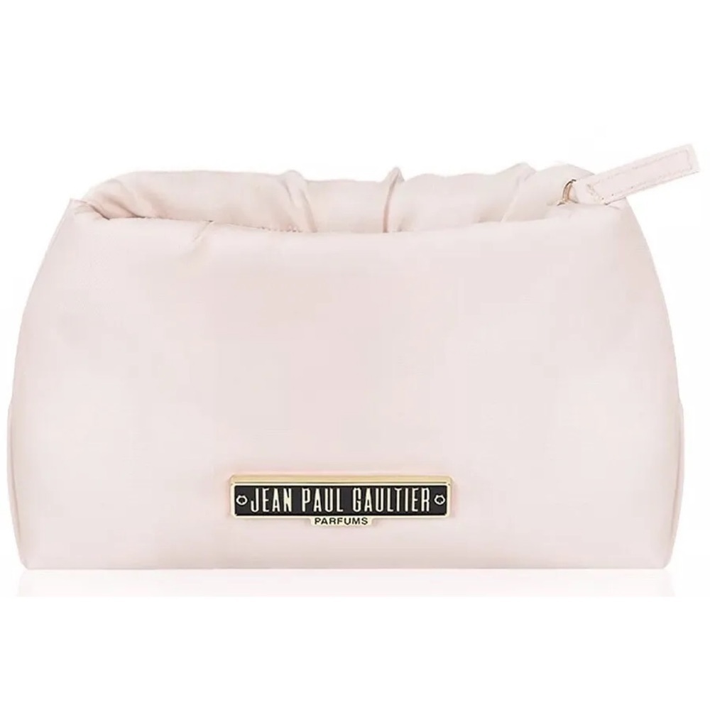 Jean Paul Gaultier Parfums Makeup Pouch light peach pink Cosmetic travel Bag
